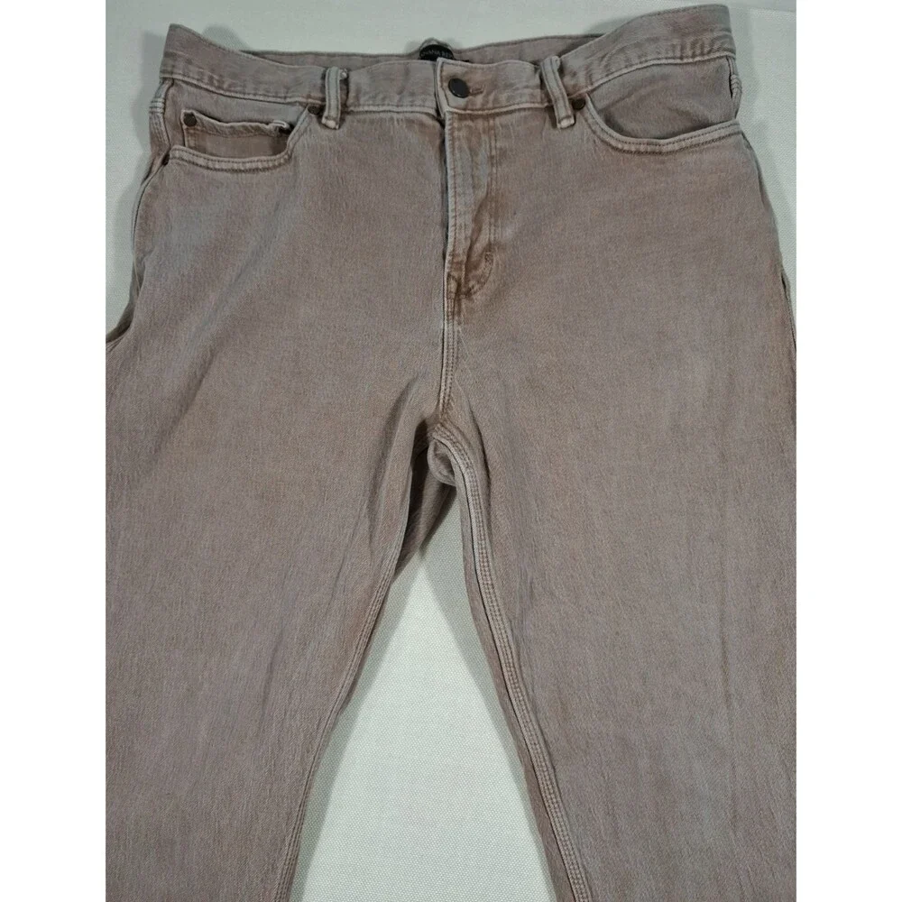 Banana Republic Athletic Fit Jeans Mens 34x32 Brown Light Wash Stretch Denim